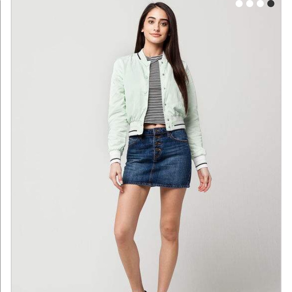 NWOT Green bomber jacket